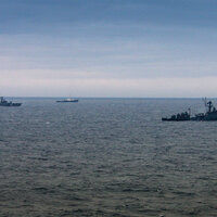 Отработка задач по предназначению корабельными группировками Северного флота в назначенных районах Баренцева моря - 1