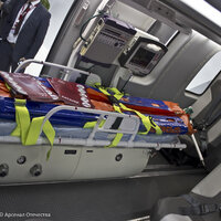 Медицинское оборудование кабины вертолета Ансат.