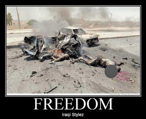 Подпись: «Свобода в иракском стиле»